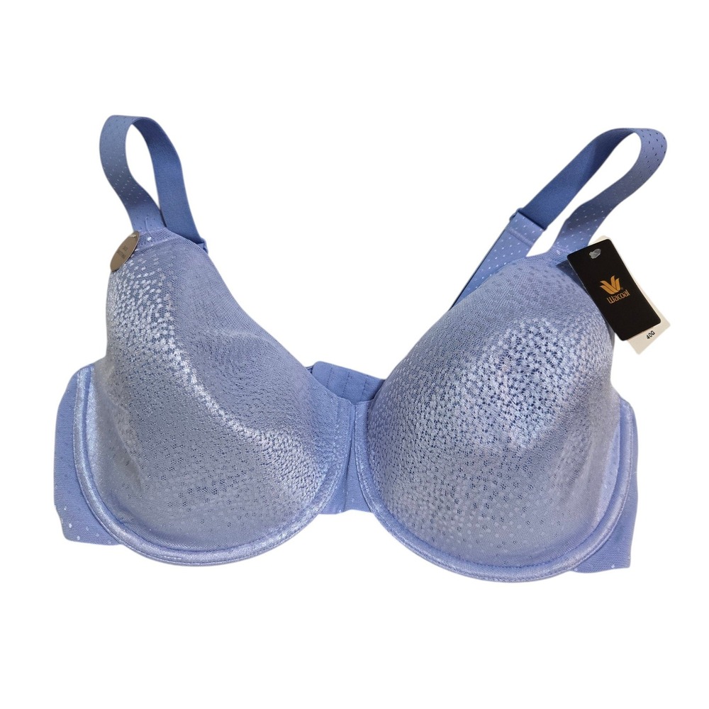 New Wacoal‎ Back Appeal T shirt Smoothing Bra 40G Blue Underwire 853303 NEW